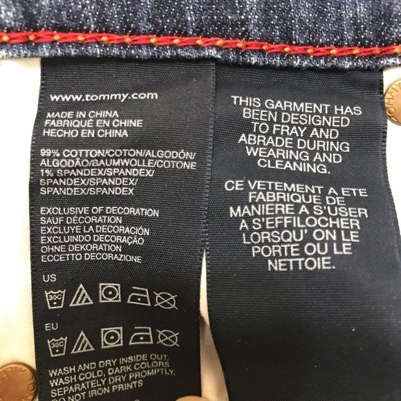 Tommy Hilfiger Hope Jeans Straight Mid-Rise Blue Denim Medium Wash Y2K Size 2 - Picture 11 of 16